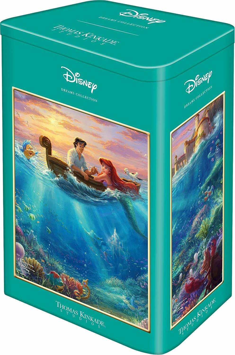 Thomas Kinkade Studios: Disney - Arielle in der Nostalgie Metalldose (500 Teile)