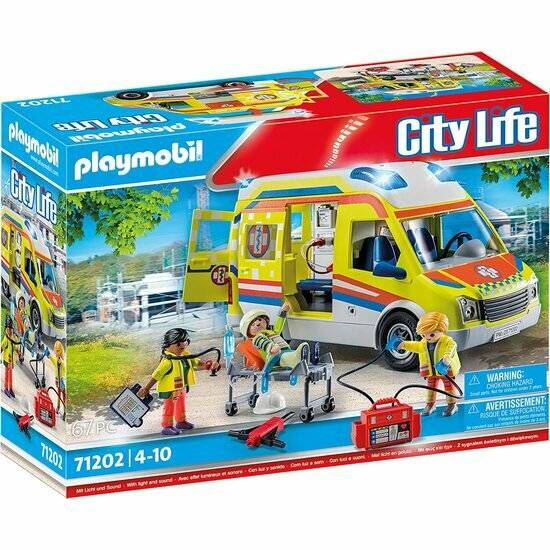 PLAYMOBIL 71202 Rettungswagen mit Licht und Sound