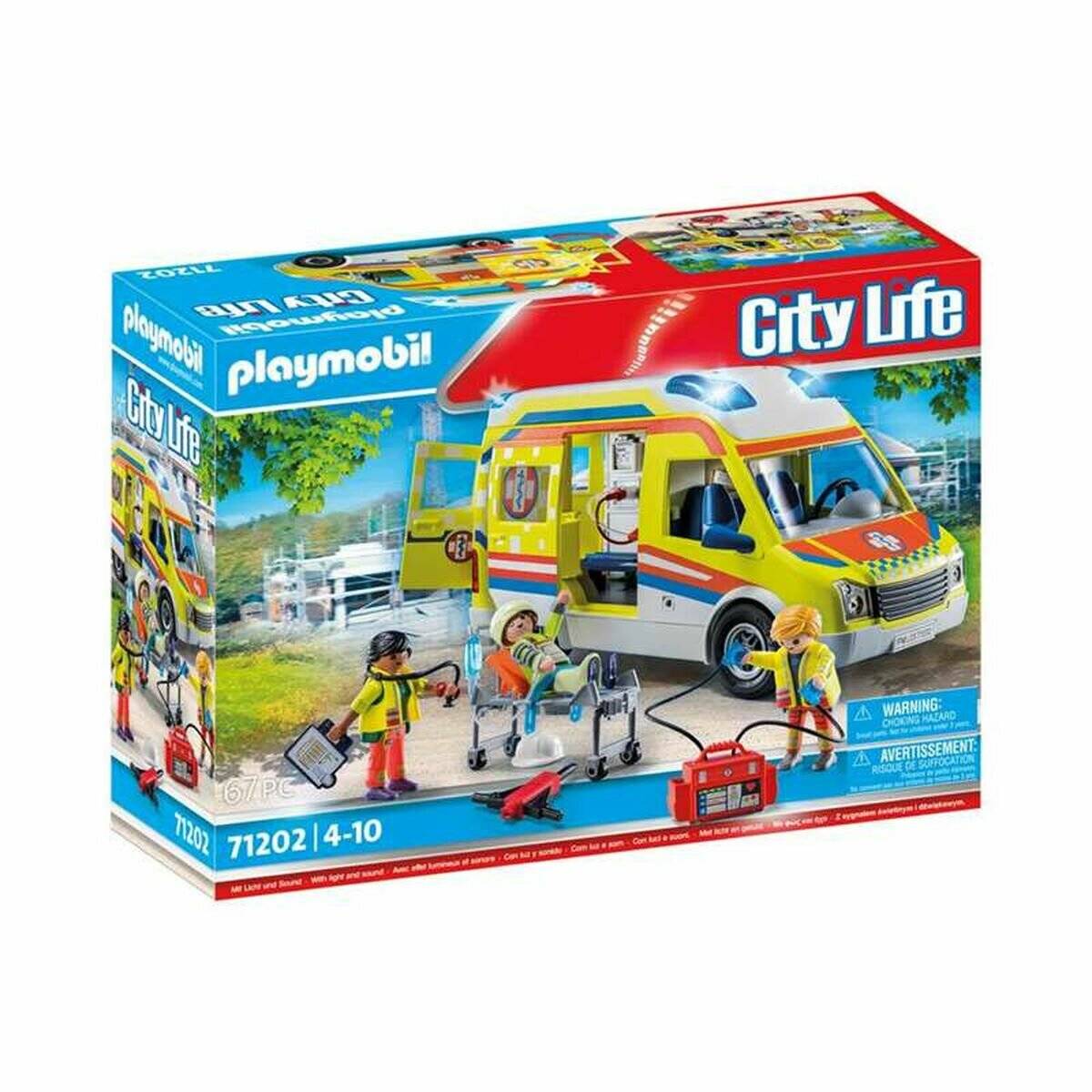 PLAYMOBIL 71202 Rettungswagen mit Licht und Sound