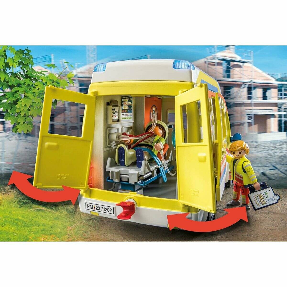 PLAYMOBIL 71202 Rettungswagen mit Licht und Sound