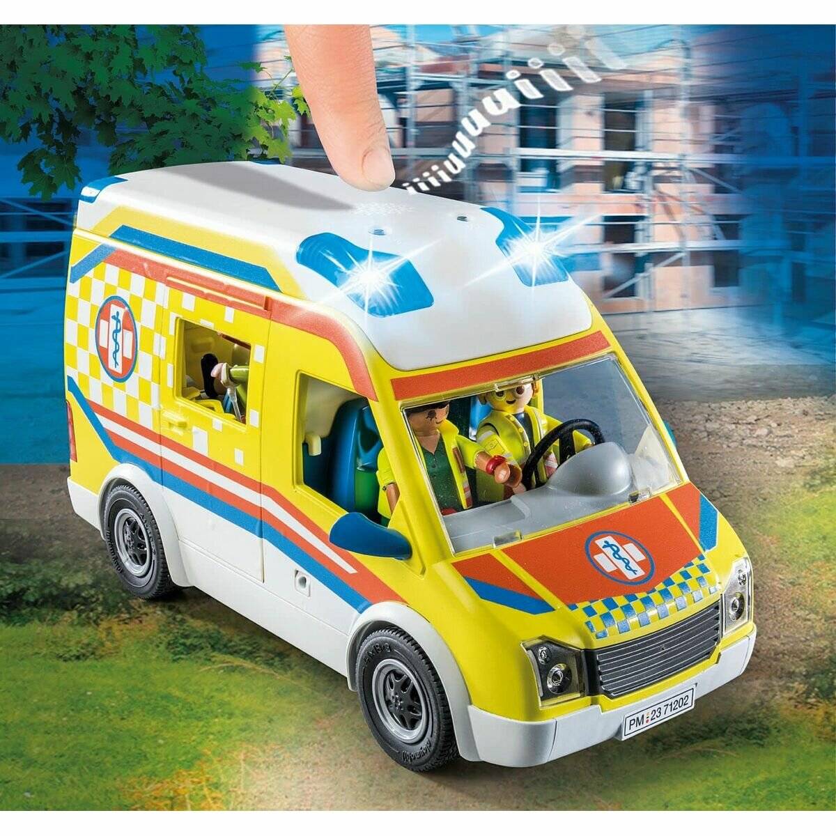 PLAYMOBIL 71202 Rettungswagen mit Licht und Sound