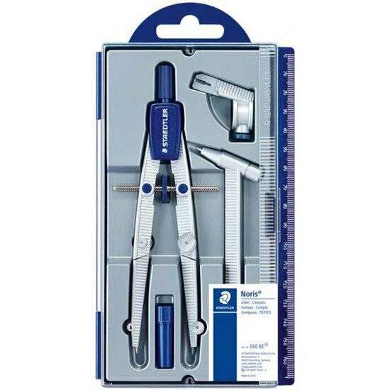 STAEDTLER Noris Club 550 02 Zirkel Schulzirkel mit Schnellverstellung