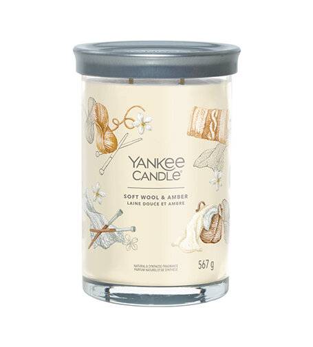 Aromatic candle Signature tumbler large Soft Wool & Amber 567 g