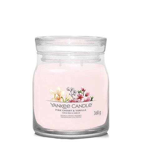 Aromatic candle Signature glass medium Pink Cherry & Vanilla 368 g