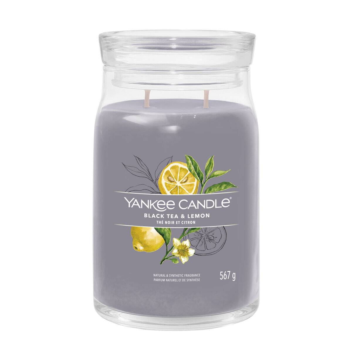 Aromatic candle Signature large glass Black Tea & Lemon 567 g