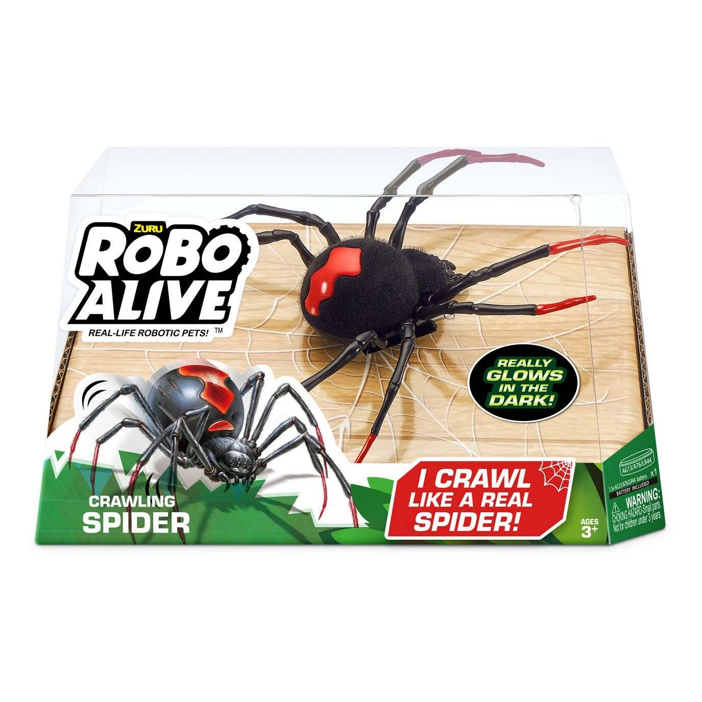 ZURU Robo Alive Kriechende Spinne, Spielfigur
