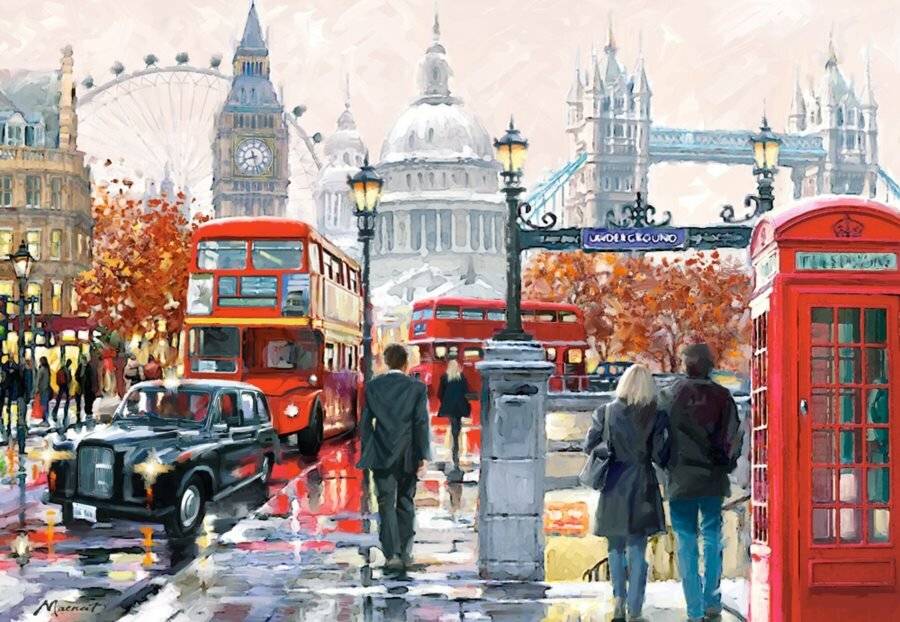CASTORLAND Puzzle London (Collage) 1000 Teile