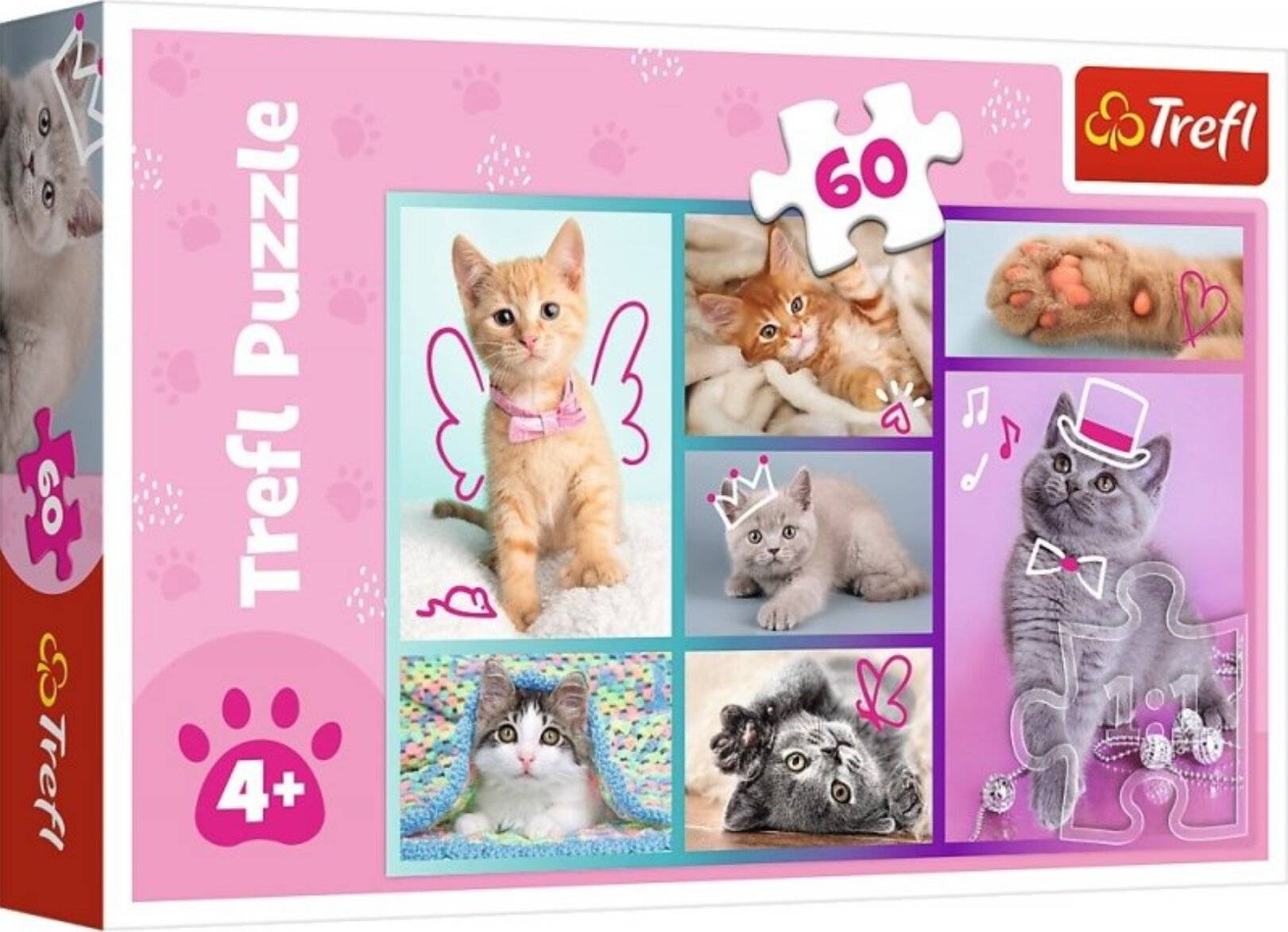 TREFL Niedliche Kätzchen Puzzle 60 Teile