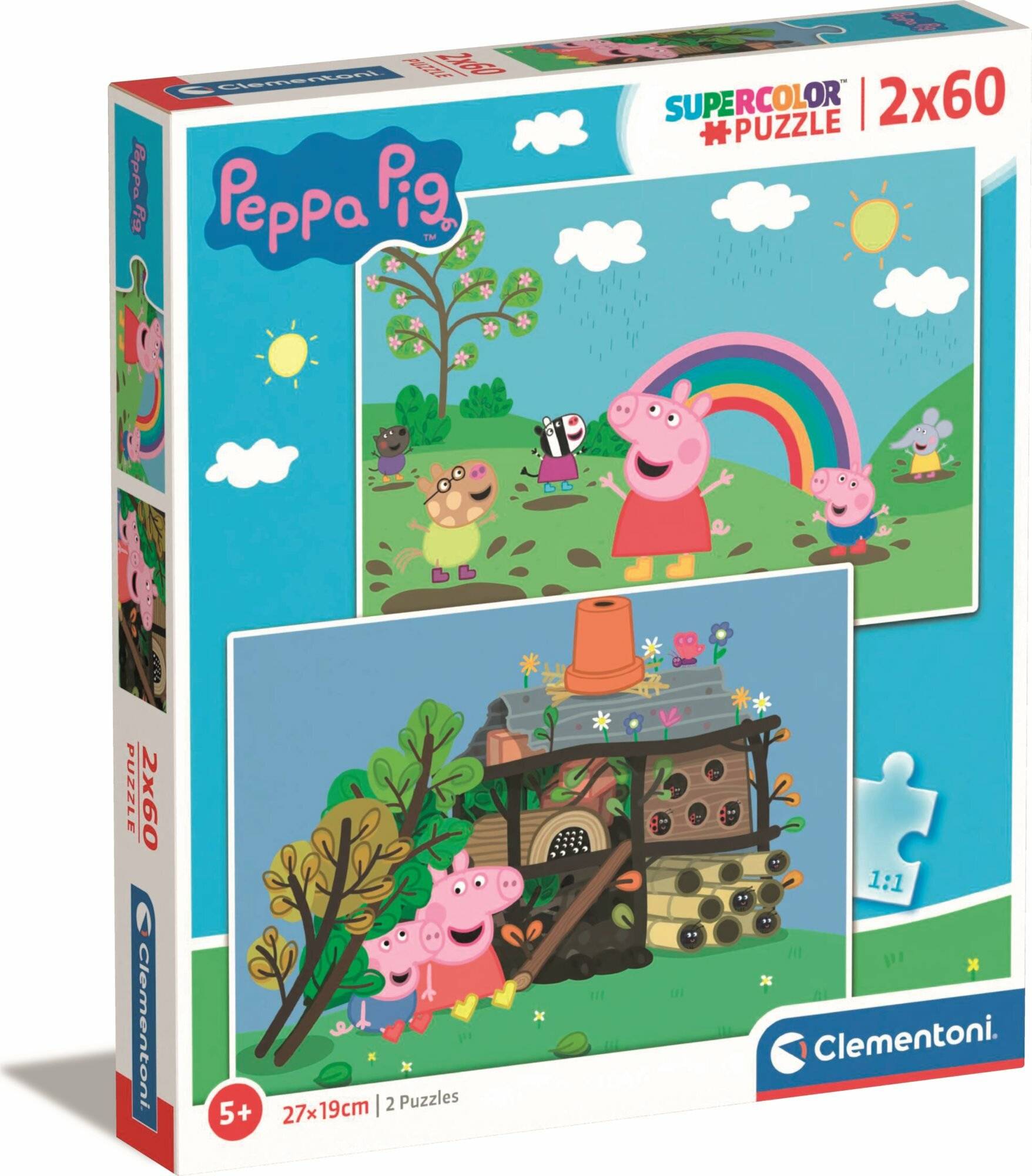 Clementoni Jigsaw Puzzle - Peppa Pig, 2x60 Teile.