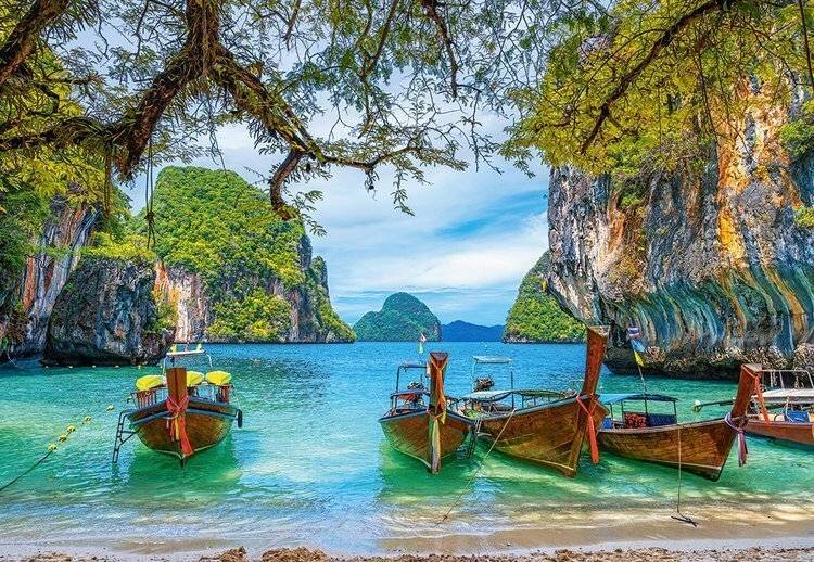 CASTORLAND Puzzle Schöne Bucht in Thailand 1500 Teile