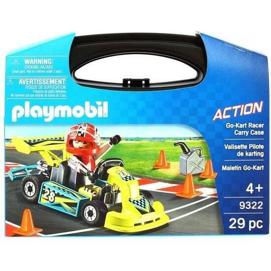 PLAYMOBIL 9322 Action Go-Kart-Rennfahrer zum Mitnehmen, Konstruktionsspielzeug