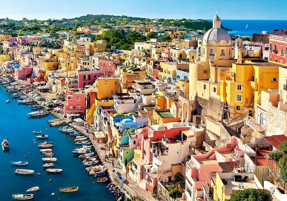 CASTORLAND Puzzle Hafen von Corricella, Italien 500 Teile