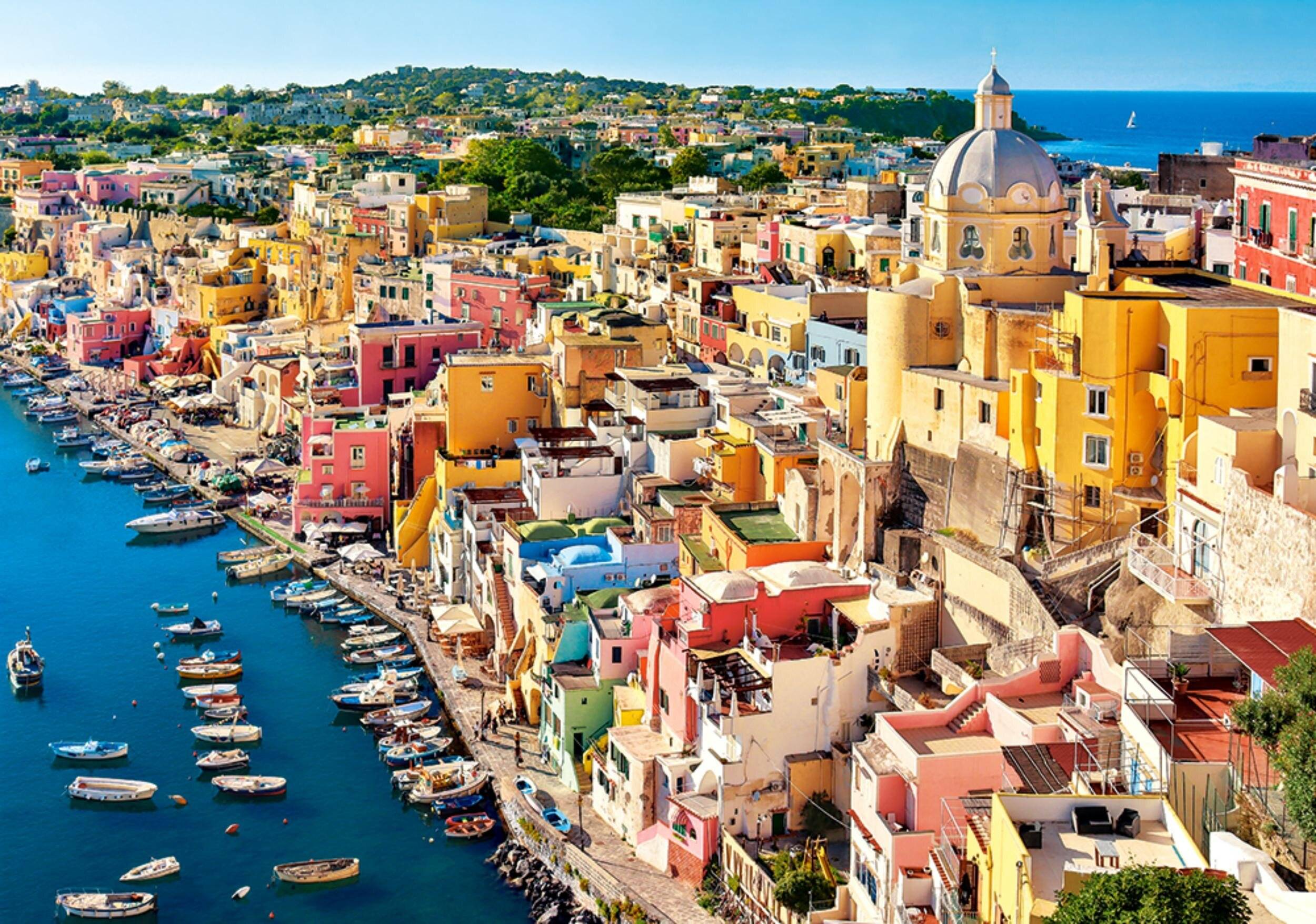 CASTORLAND Puzzle Hafen von Corricella, Italien 500 Teile