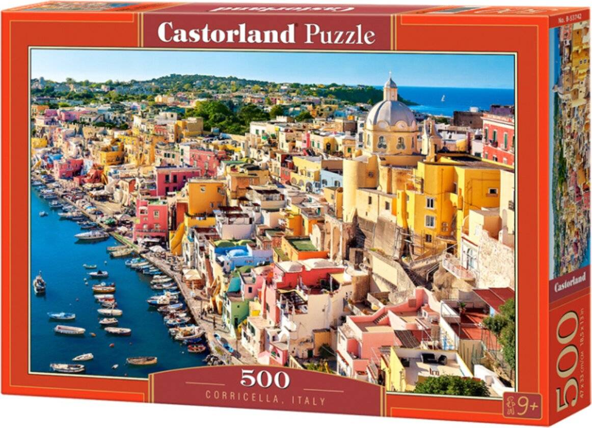 CASTORLAND Puzzle Hafen von Corricella, Italien 500 Teile