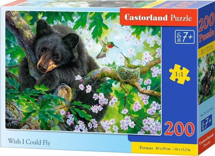 CASTORLAND Puzzle Ich wünschte, ich könnte fliegen 200 Teile