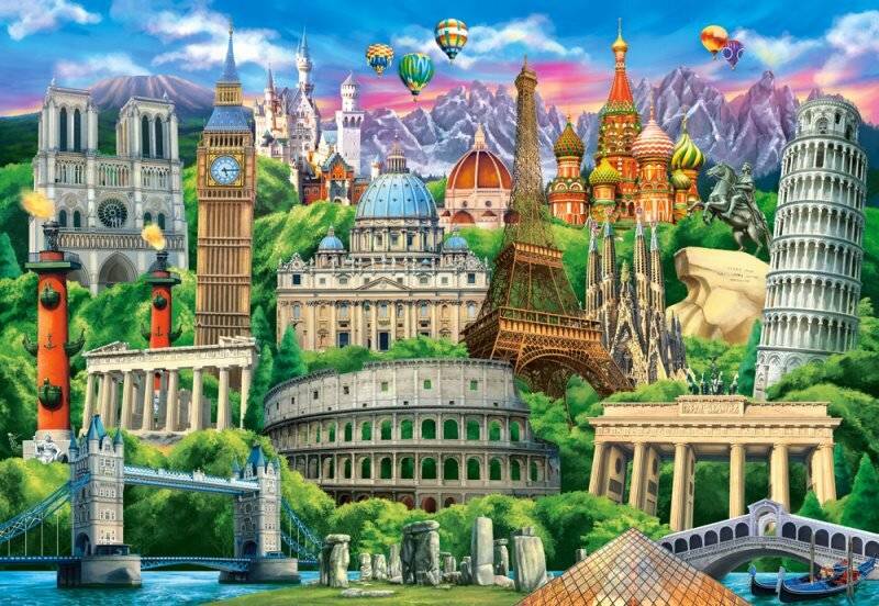 CASTORLAND Puzzle Berühmte Wahrzeichen 1000 Teile