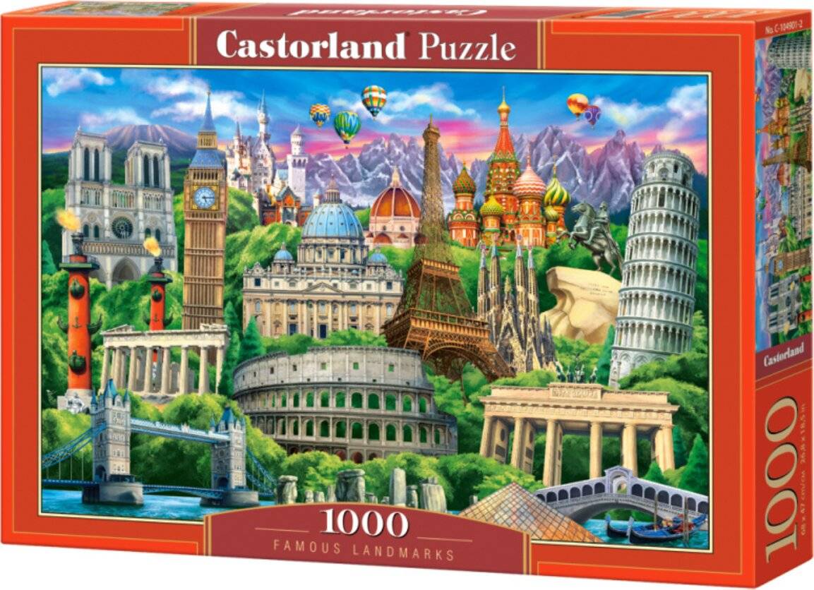 CASTORLAND Puzzle Berühmte Wahrzeichen 1000 Teile
