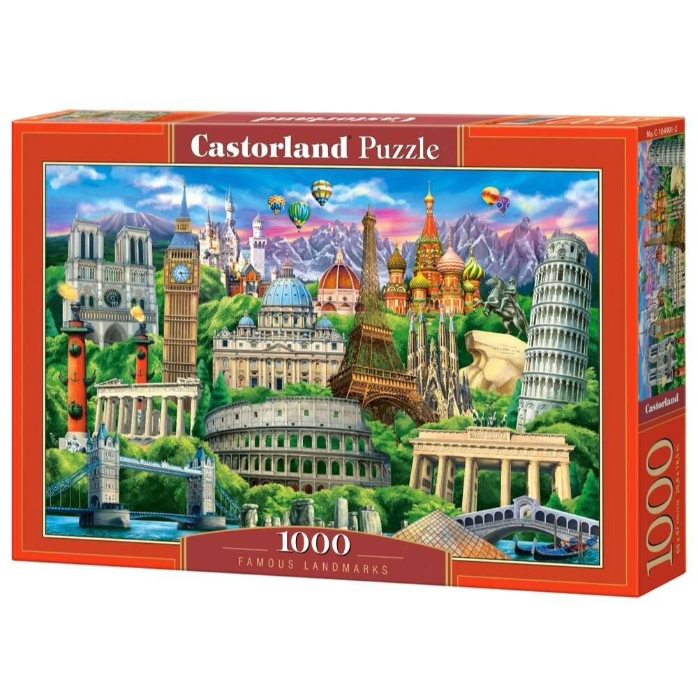 CASTORLAND Puzzle Berühmte Wahrzeichen 1000 Teile