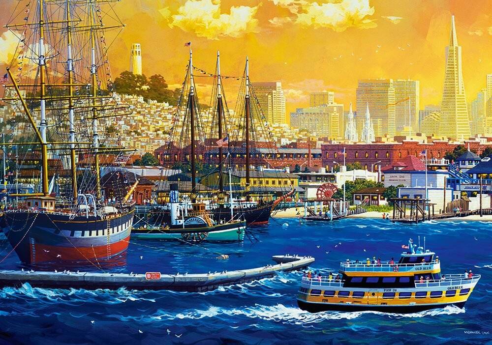 CASTORLAND Puzzle Hafen von San Francisco 500 Teile