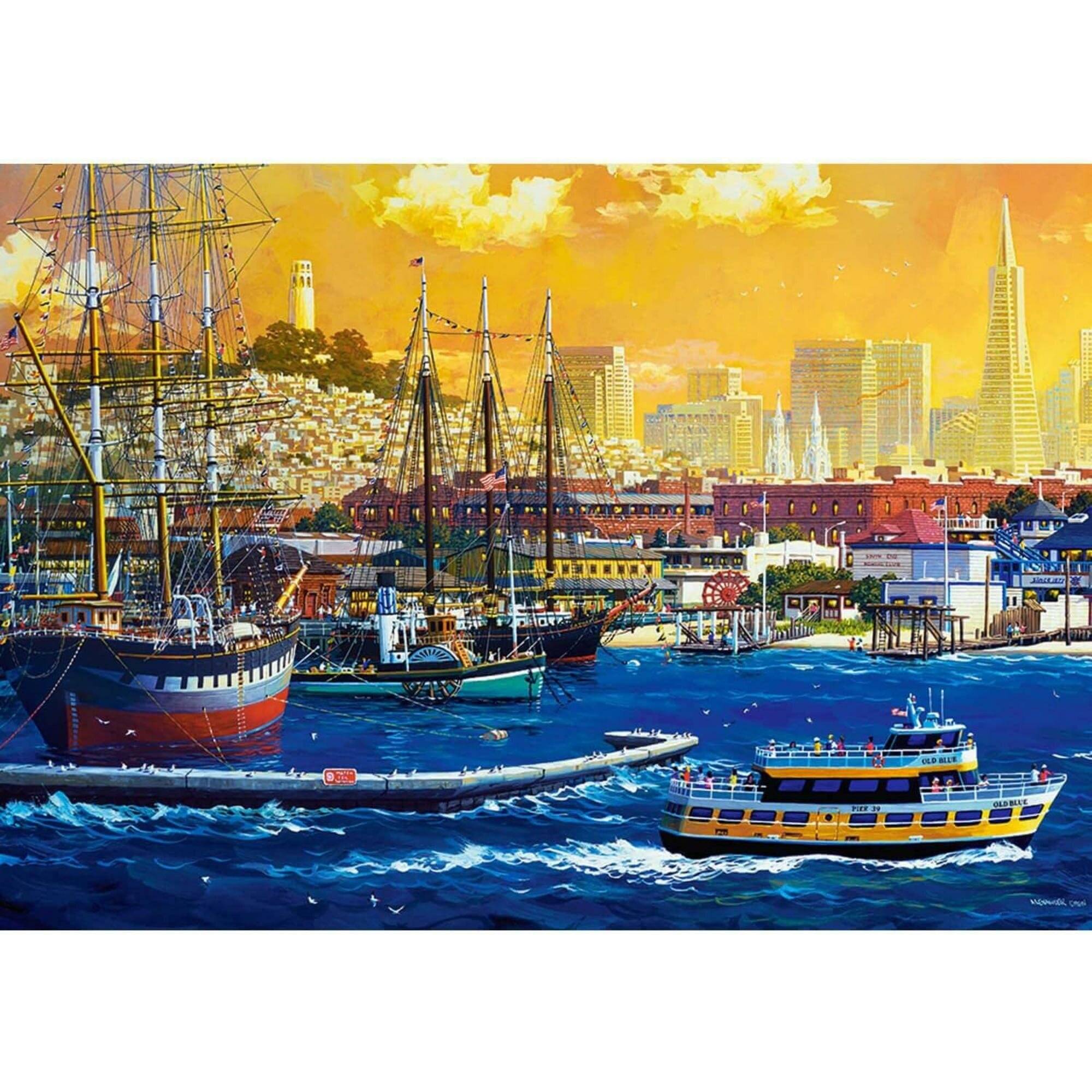 CASTORLAND Puzzle Hafen von San Francisco 500 Teile
