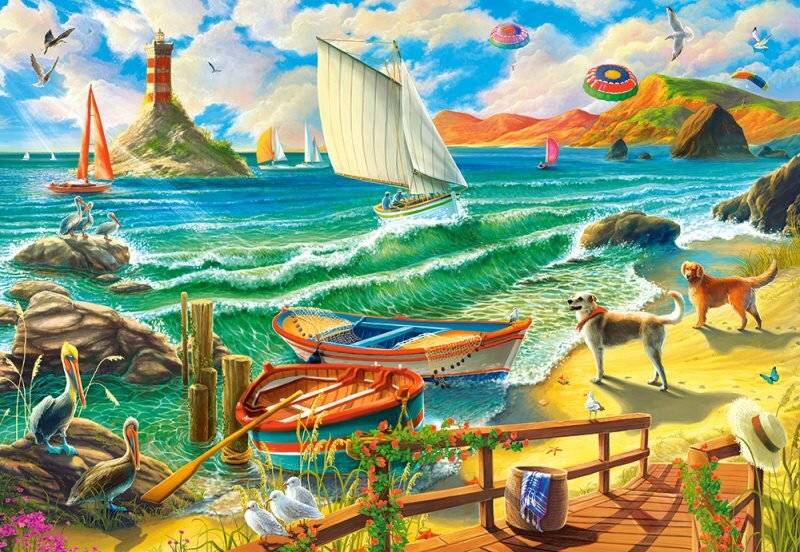 CASTORLAND Puzzle Weekend by the Sea 1000 Teile