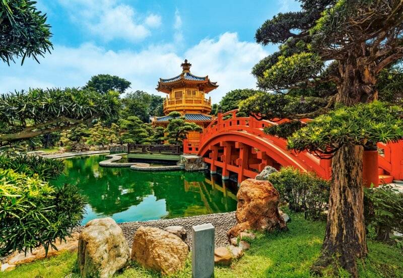 CASTORLAND Puzzle Gärten von Nan Lian, Hongkong 1000 Teile