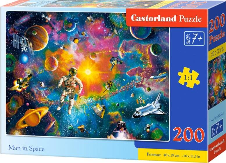 CASTORLAND Puzzle Mann im Weltall 200 Teile