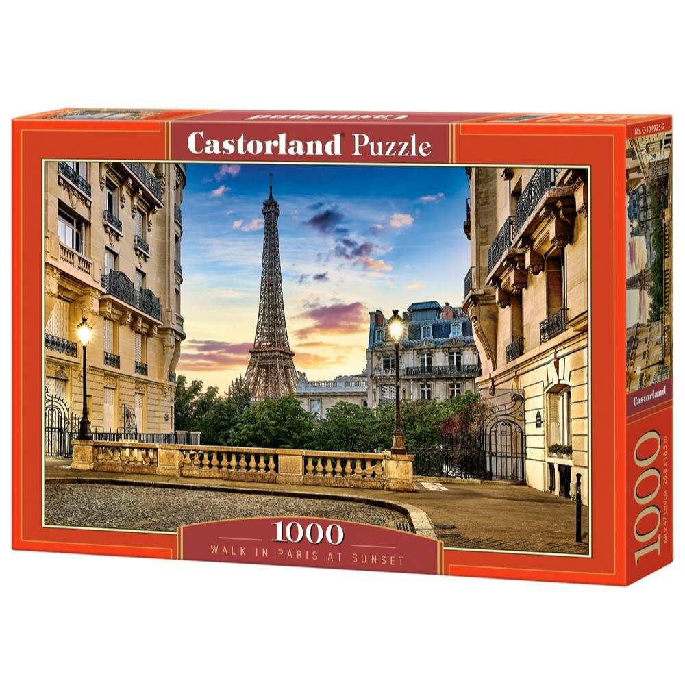 CASTORLAND Puzzle Spaziergang durch Paris bei Sonnenuntergang 1000 Teile