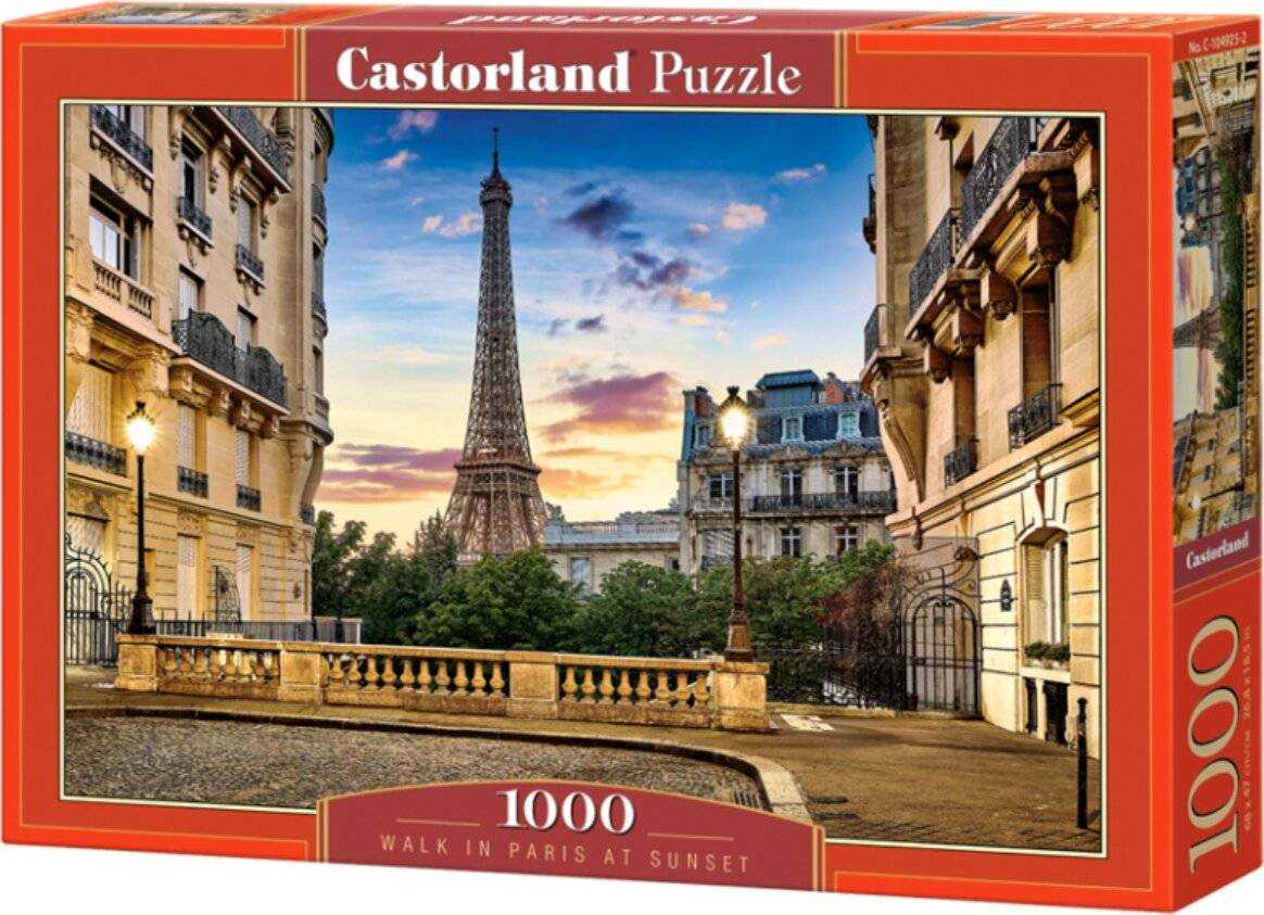 CASTORLAND Puzzle Spaziergang durch Paris bei Sonnenuntergang 1000 Teile