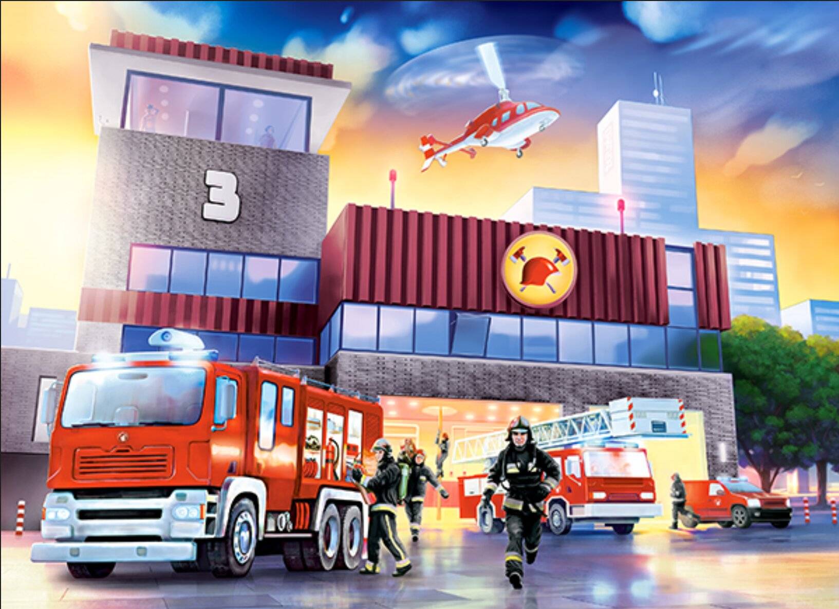 CASTORLAND Puzzle Feuerwache 70 Teile