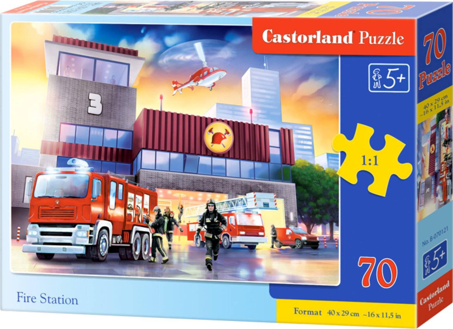 CASTORLAND Puzzle Feuerwache 70 Teile