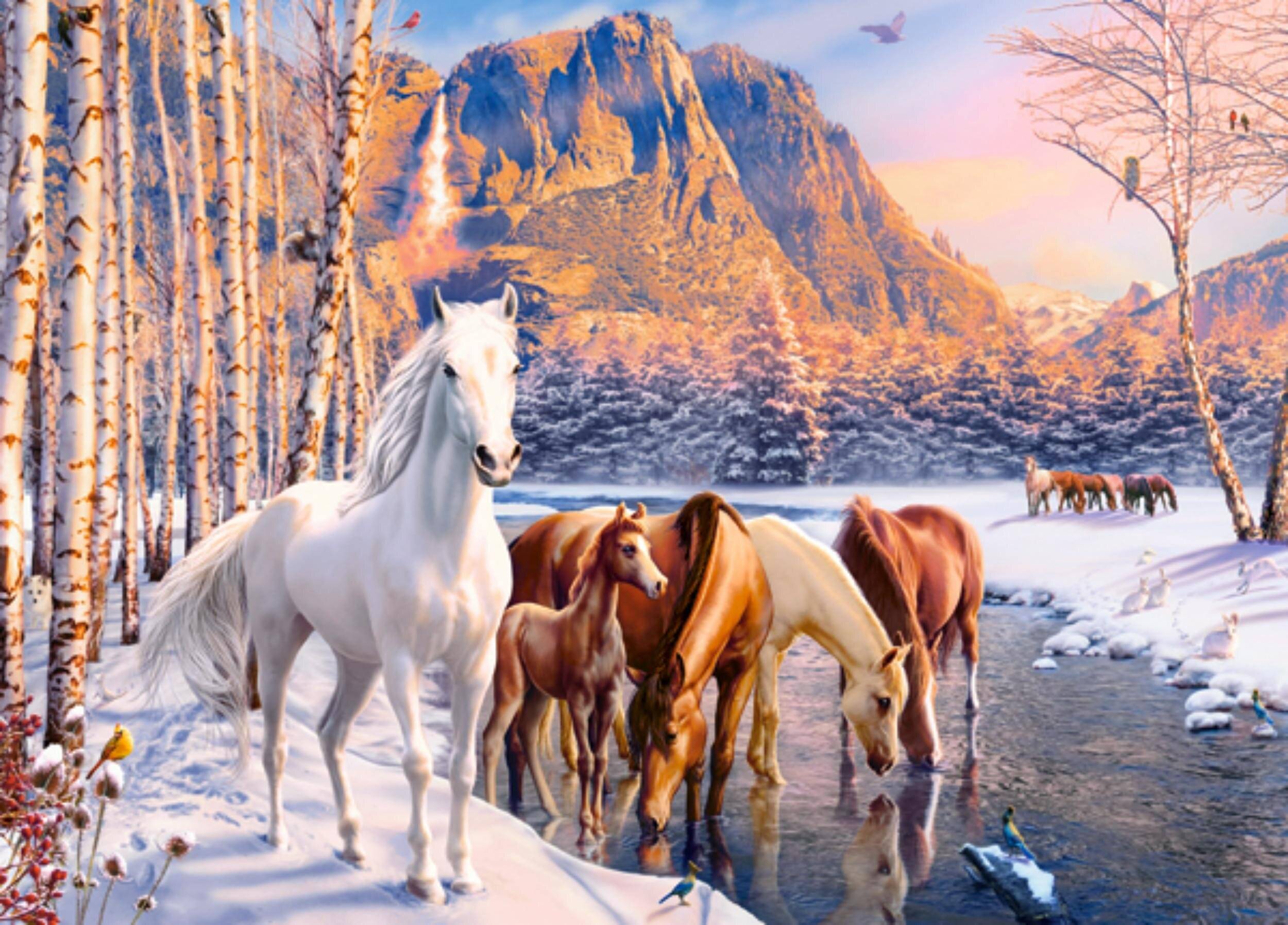 CASTORLAND Winter Tauwetter Puzzle 180 Teile