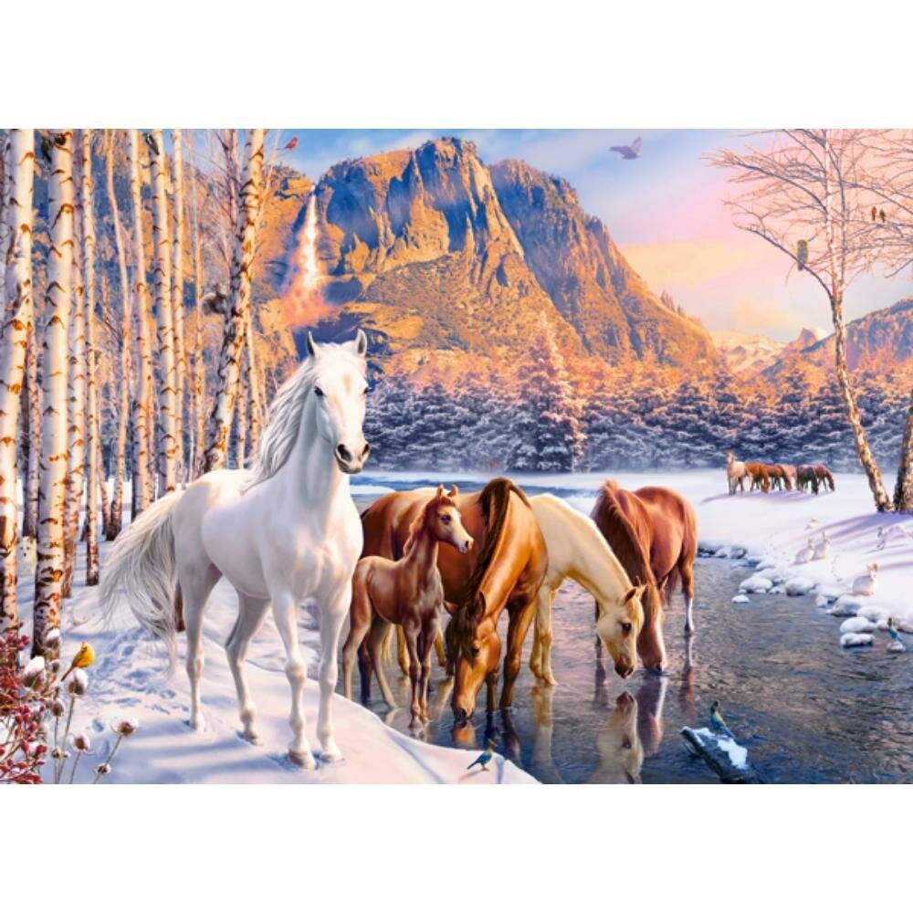 CASTORLAND Winter Tauwetter Puzzle 180 Teile