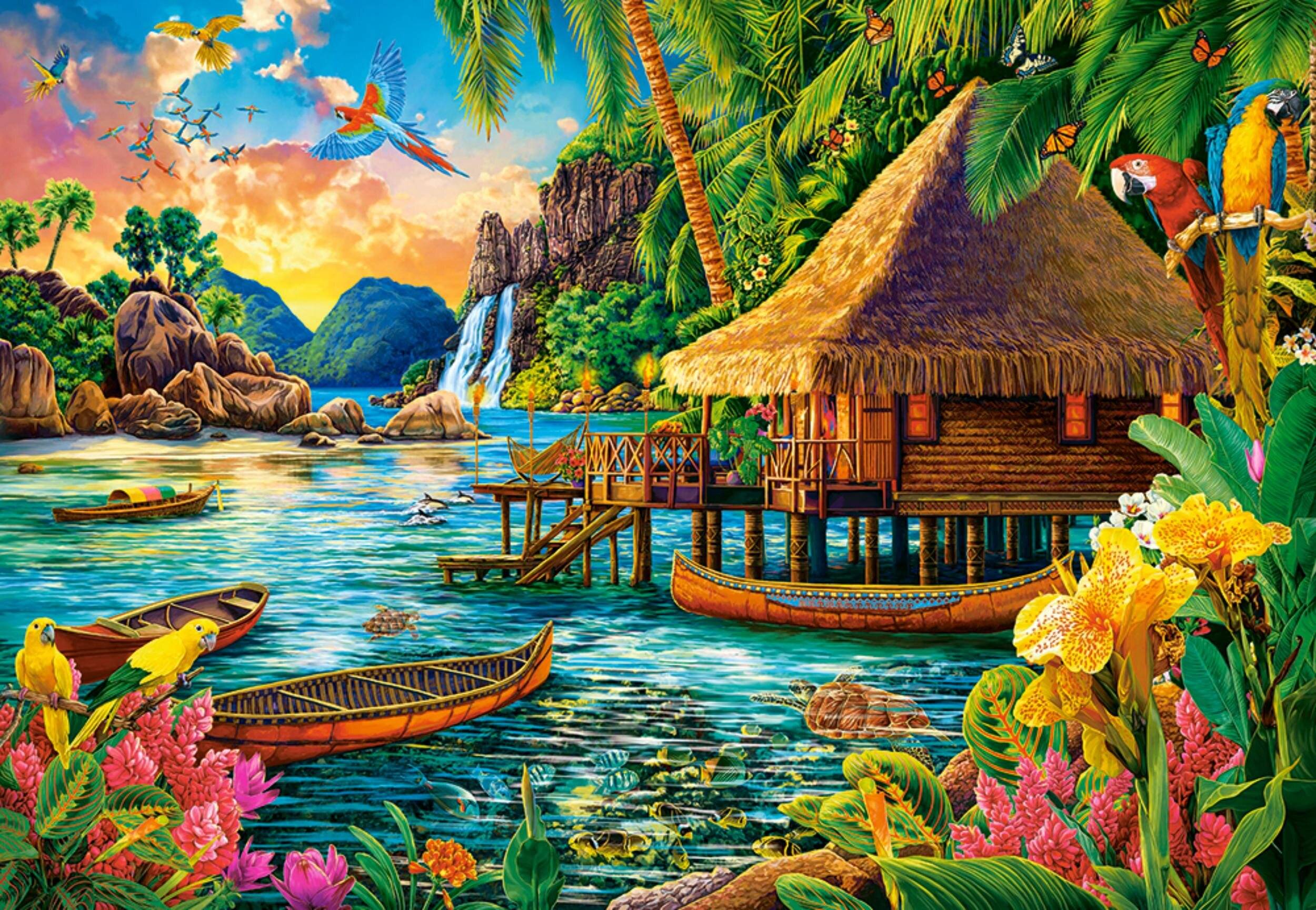 CASTORLAND Tropical Island Puzzle 1000 Teile