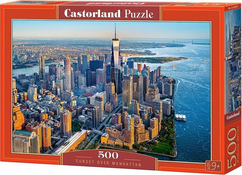 CASTORLAND Puzzle Sonnenuntergang über Manhattan 500 Teile
