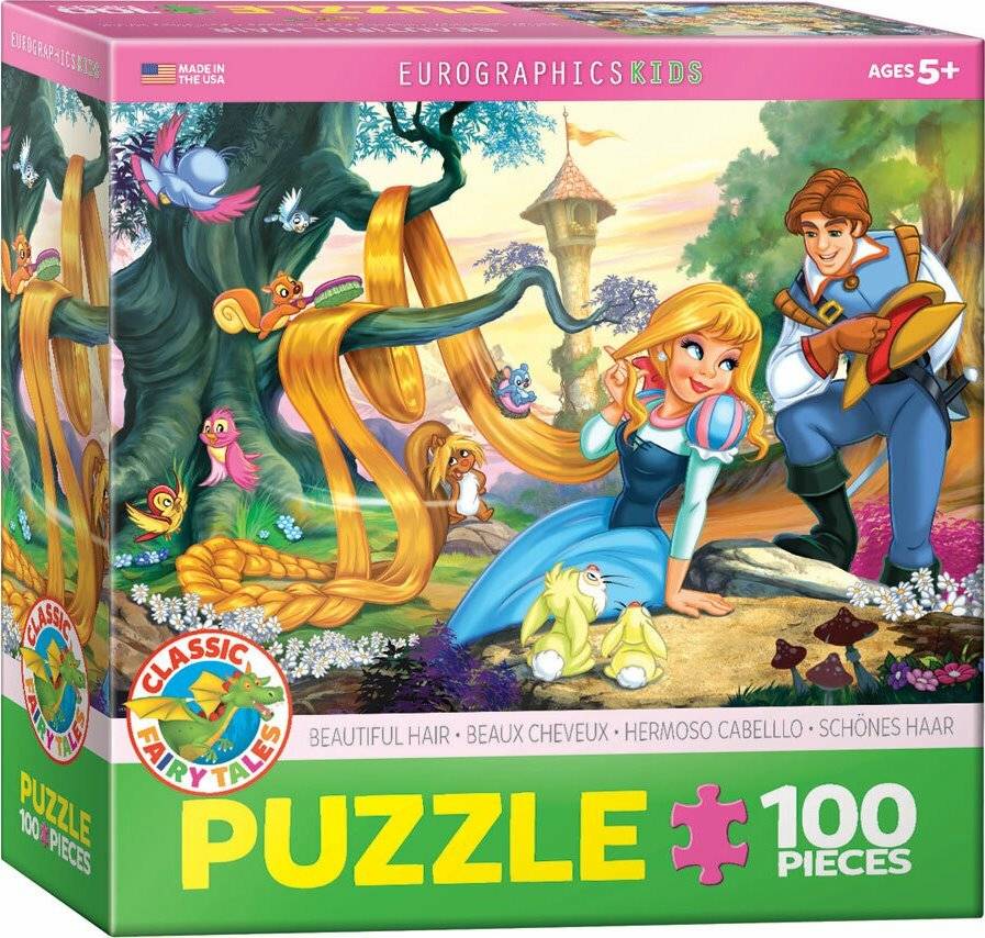EUROGRAPHICS Puzzle Prinzessin mit schönem Haar 100 Teile