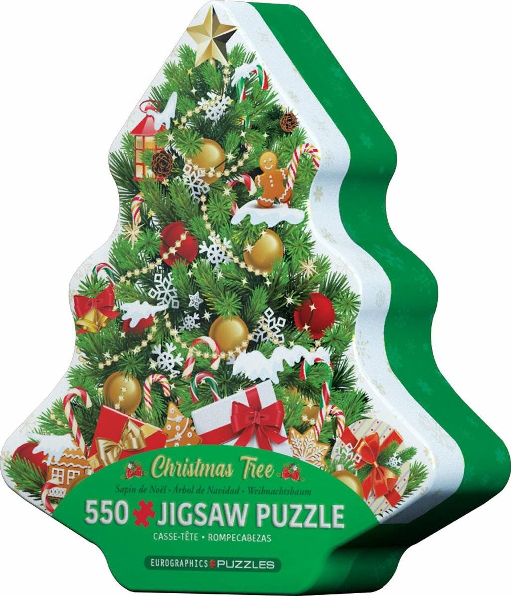 EUROGRAPHICS Puzzle in Blechdose Weihnachtsbaum 550 Teile