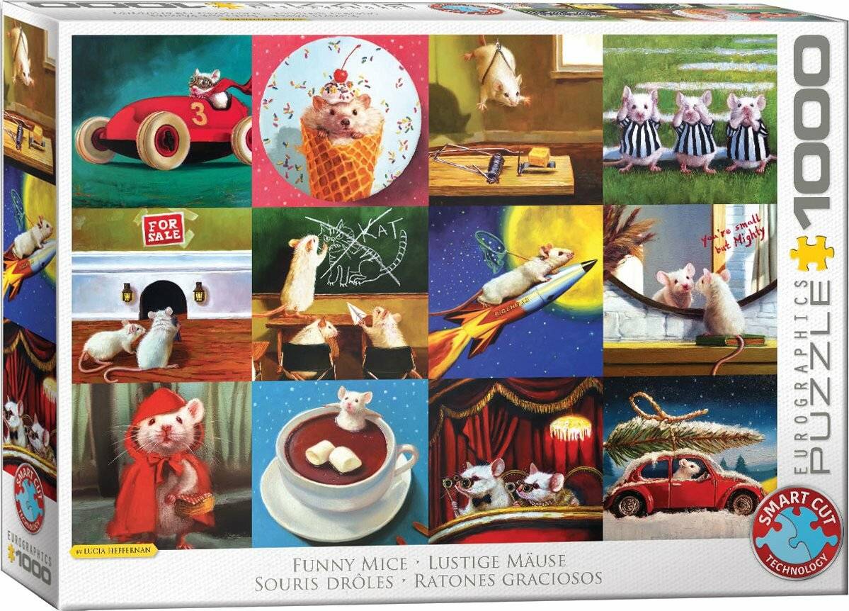 EUROGRAPHICS Puzzle Lustige Mäuse 1000 Teile