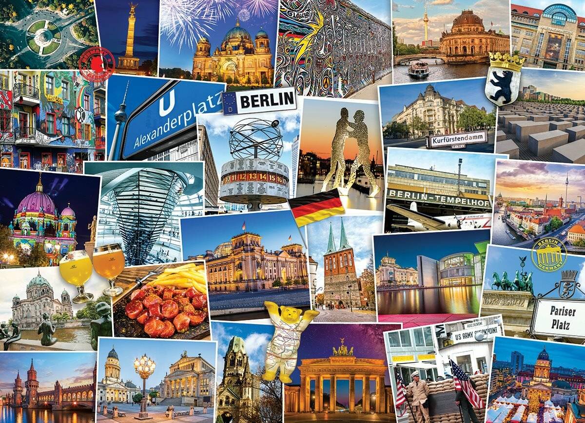 EUROGRAPHICS Puzzle Weltreisender - Berlin 1000 Teile