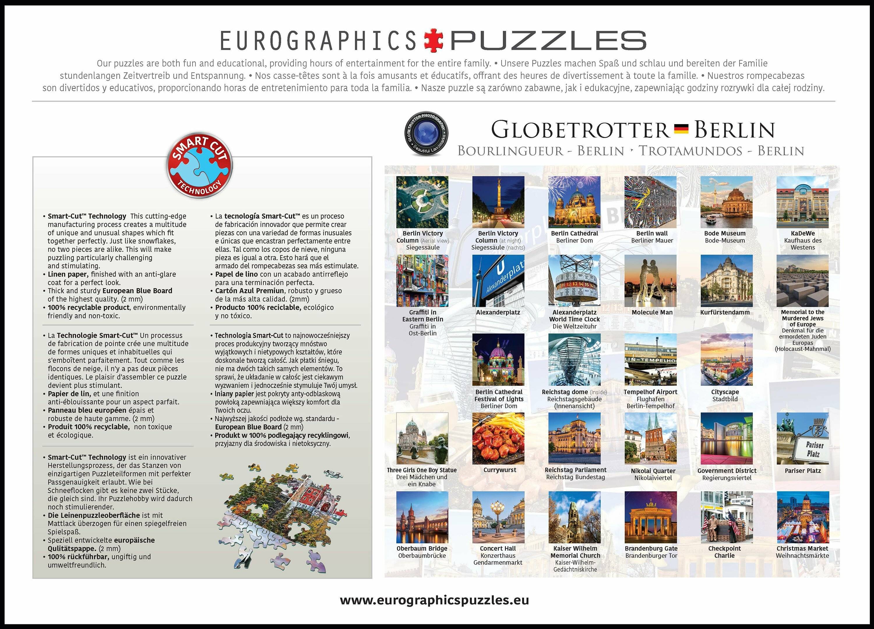 EUROGRAPHICS Puzzle Weltreisender - Berlin 1000 Teile