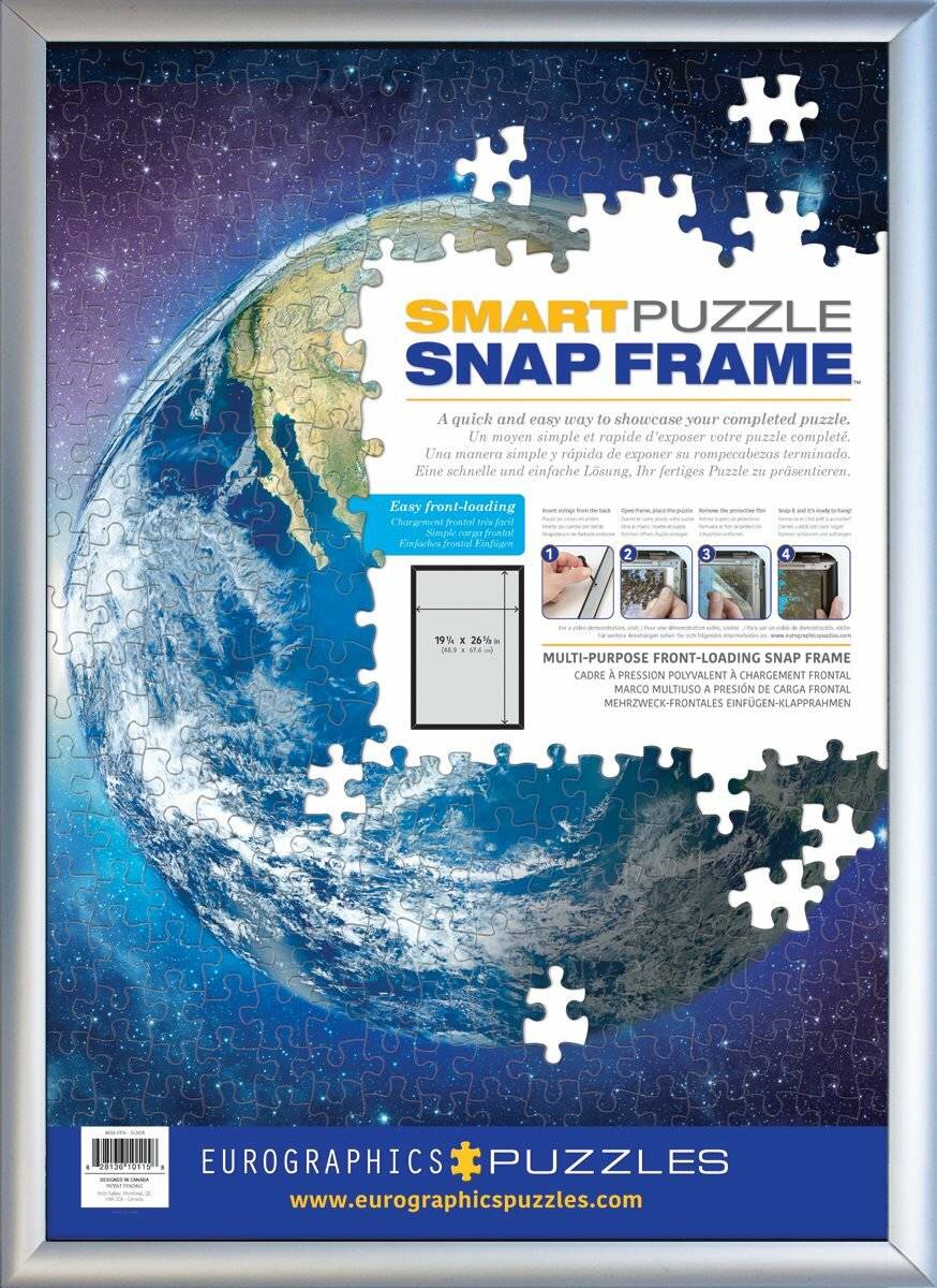 EUROGRAPHICS Snap Frame Silberner Aluminium-Puzzle-Rahmen 48,89x67,63cm