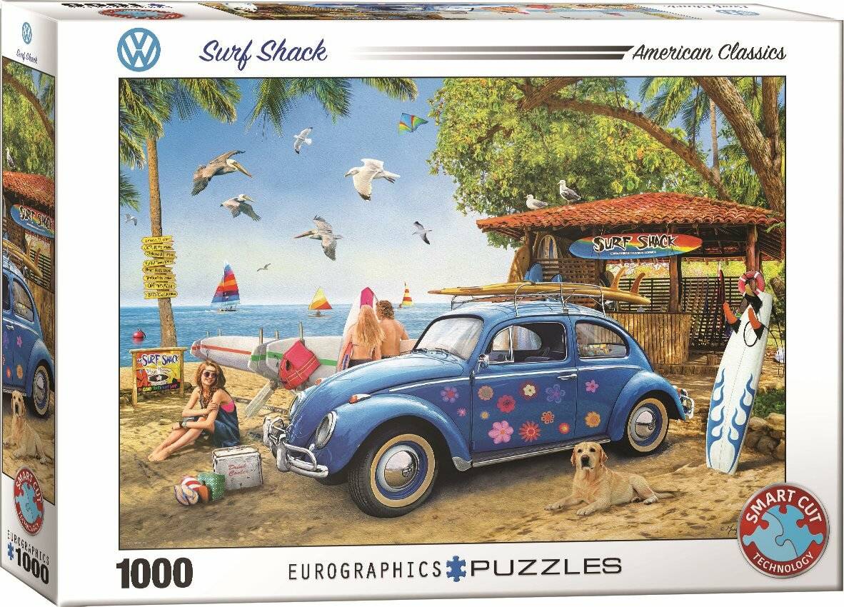 EUROGRAPHICS Puzzle VW-Käfer und Surfer 1000 Teile