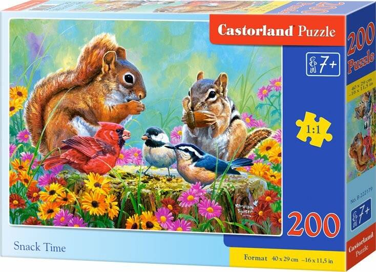 CASTORLAND Puzzle Snack Time 200 Teile