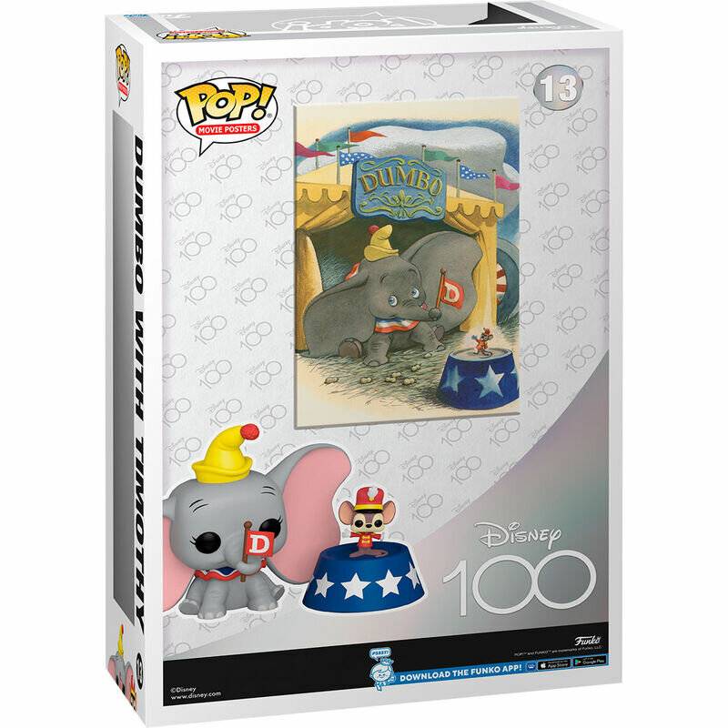 Disney's 100th Anniversary POP! Movie Poster & Figur Dumbo 9 cm