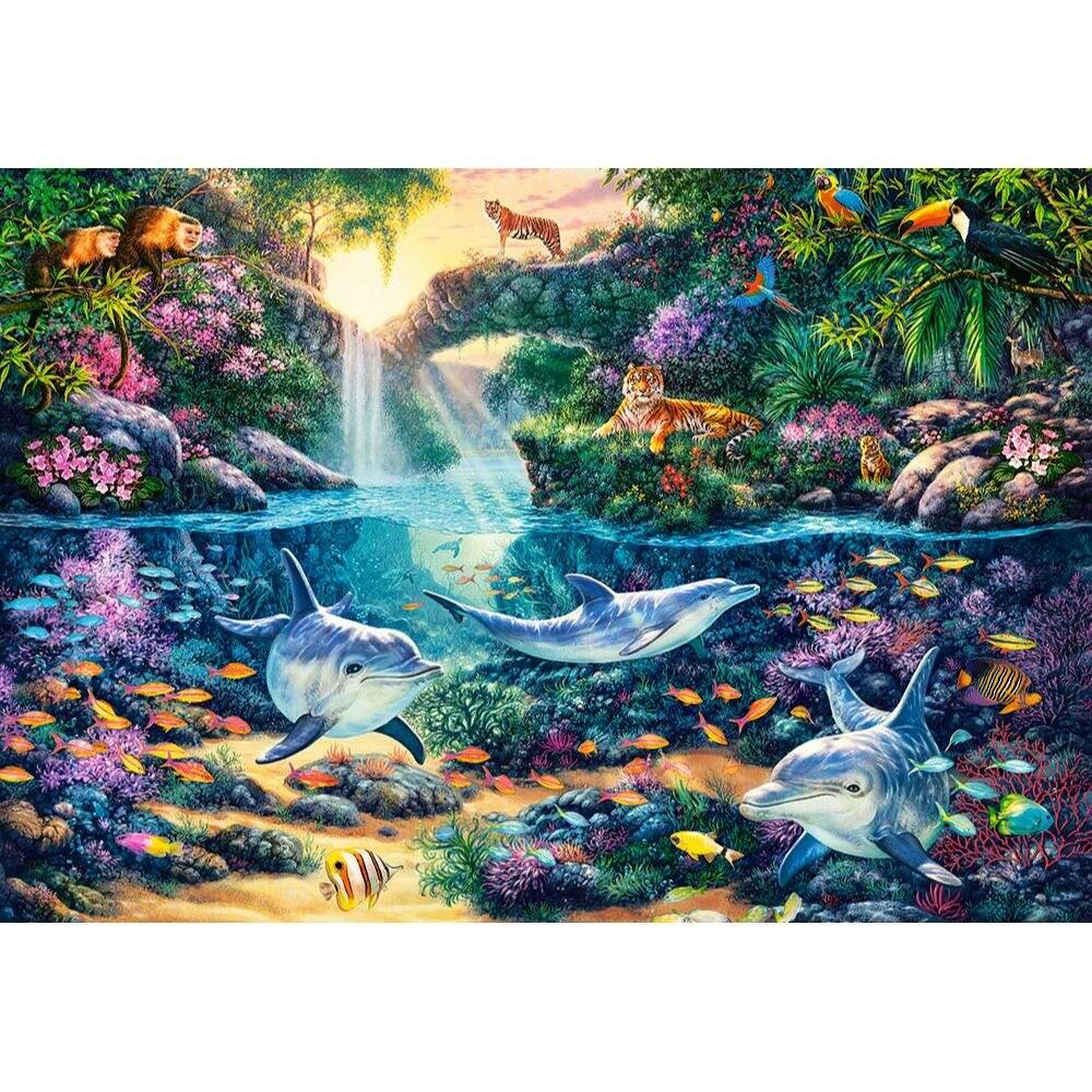 CASTORLAND Puzzle Paradies im Dschungel 1500 Teile