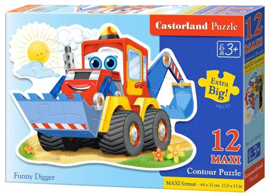CASTORLAND Puzzle Happy Digger MAXI 12 Teile