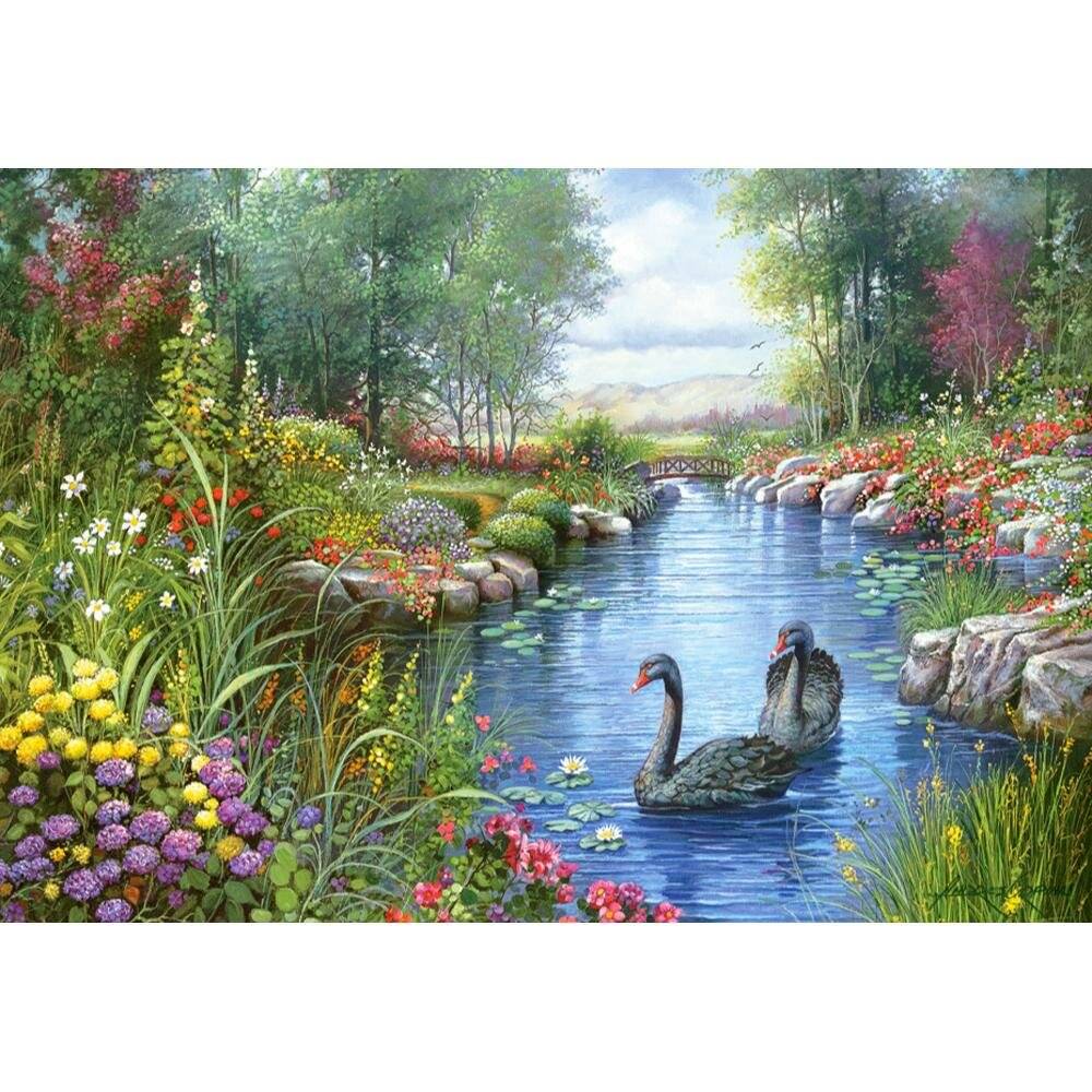 CASTORLAND Schwarzer Schwan Puzzle 1500 Teile