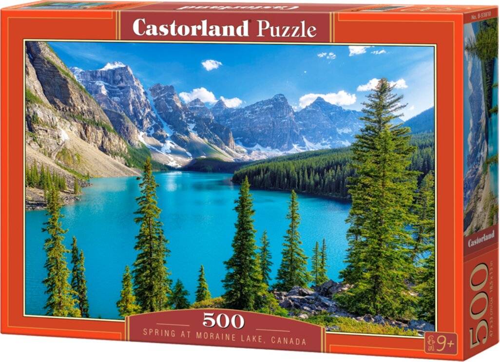 CASTORLAND Puzzle Frühling am Moraine Lake, Kanada 500 Teile