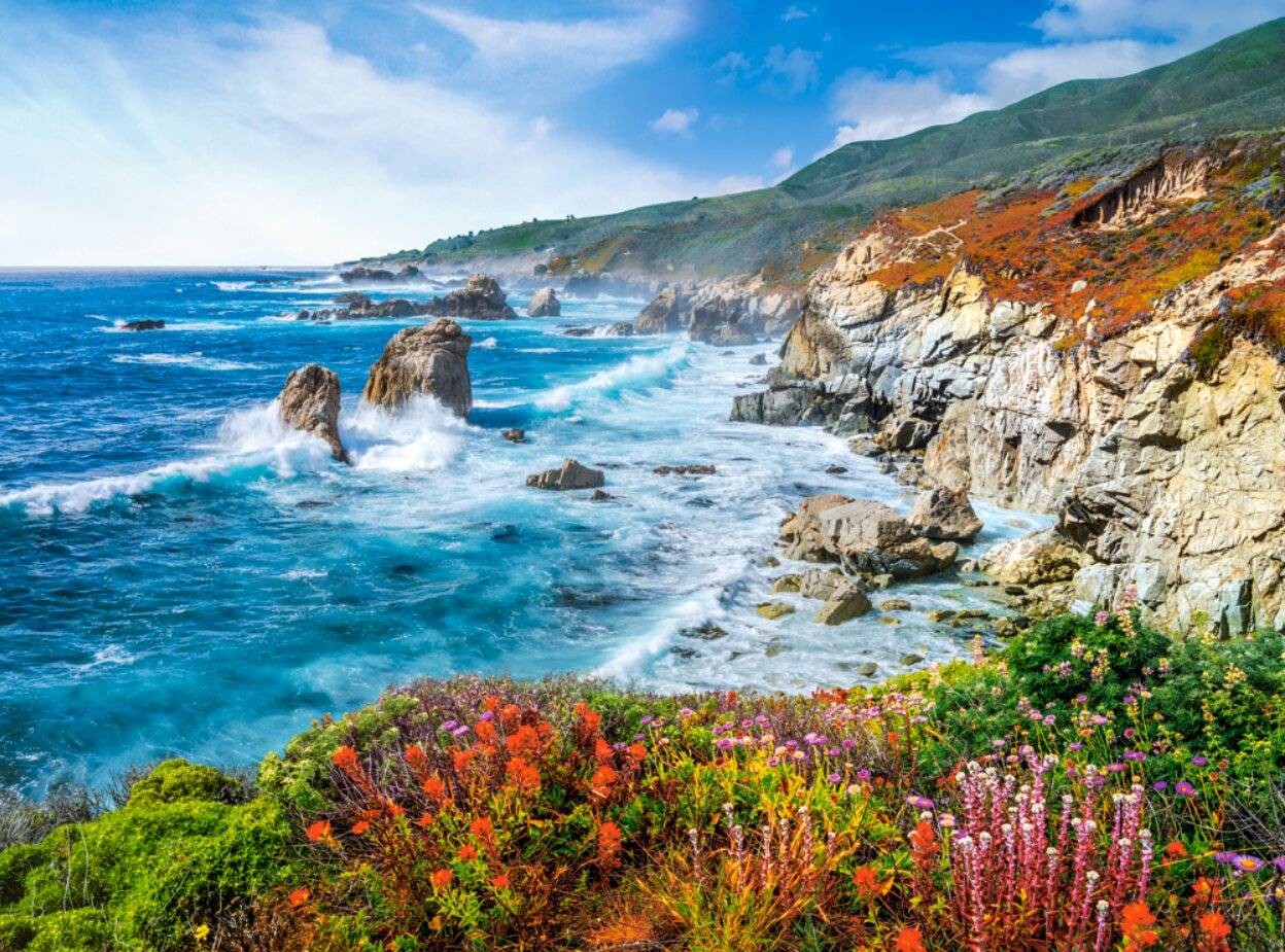 CASTORLAND Puzzle Big Sur Küste, Kalifornien, USA 2000 Teile