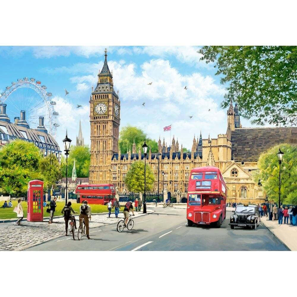 CASTORLAND Puzzle Hectic London Morning 1000 Teile